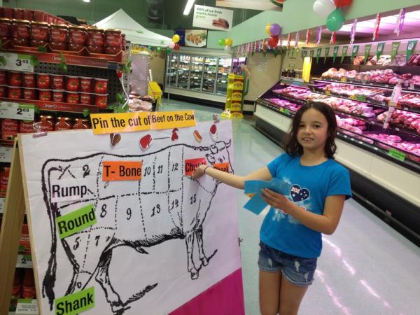RobKristy's tweet photo. @XpressWoolies Having fun at Nowra Stocklands 1648 with pin the cut of beef on the cow http://t.co/EDNmdJgU
