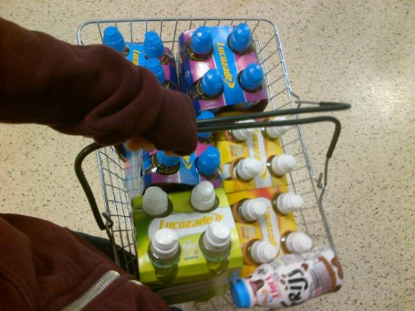 JAllaway1's tweet image. £1.74 for Lucozade 4 packs #QualityFind #Waitrose
