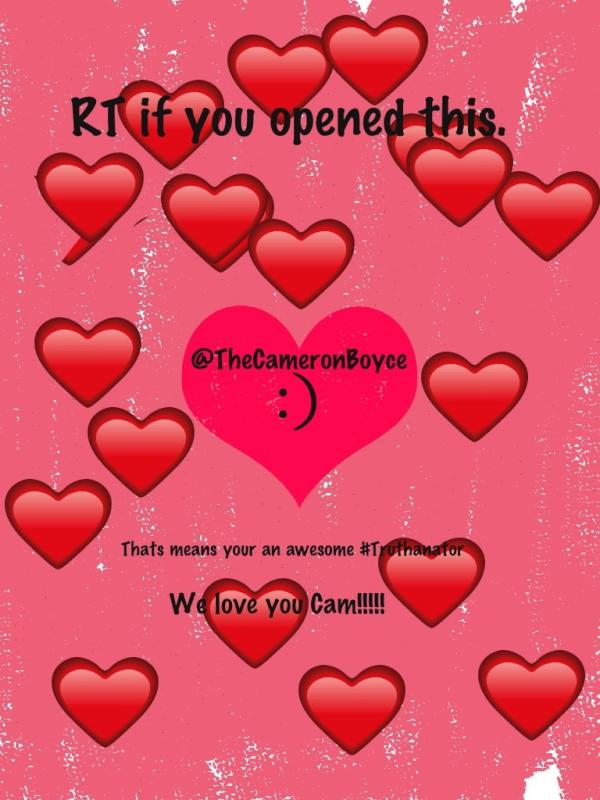 Truthanators28's tweet photo. OMG WAT HAPPENED TO CAMERON?!?!?!?!?! ARE YOU ALRIGHT?!?!?!?!?! @TheCameronBoyce Y R U CRYING?!?!?!?!?! http://t.co/rGMcUvGv