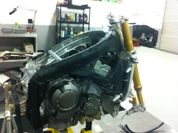 badrapp's tweet photo. Attack CRT bike , coming together ! http://t.co/x6DuUZ2v