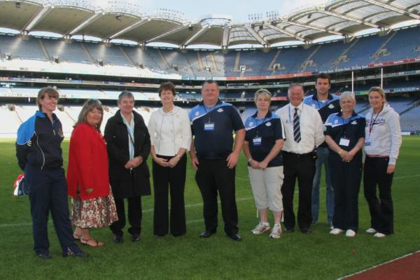 FeileDublin2012's tweet photo. A relieved Feile Na nGael committee in Croke Pk. We would like to thanks all involved in a very successful #feile2012 http://t.co/qzvp3ZjI