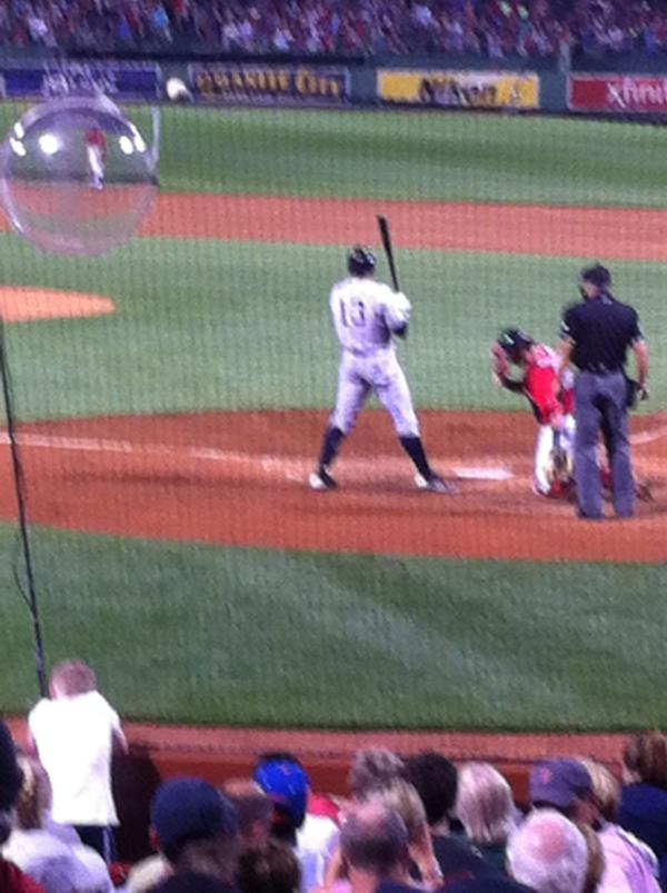 aedom67's tweet photo. Everyone's favorite A-Fraud preparing to strike out in the top of the 9th! http://t.co/nKslu8BW