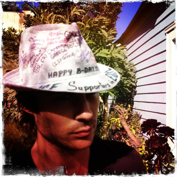 iansomerhalder's tweet photo. Love this hat- thank you ISF;) http://t.co/4lASF4rD