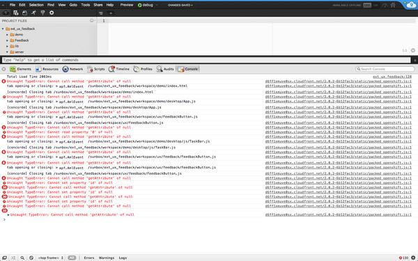 sonnenkiste's tweet image. And that´s what it´s looking like, if I take a look at the JS Console: #fail #Cloud9IDE