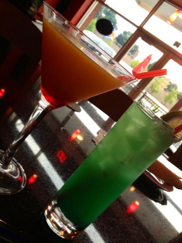 Our favorite drinks! 
Mango Martini &amp; Laguna