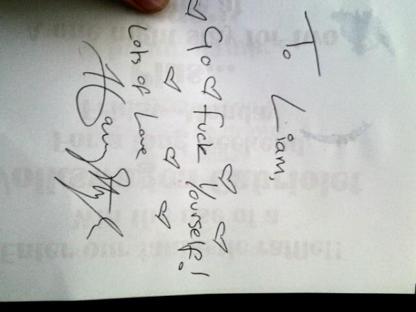 LiamCrowe_'s tweet photo. @Harry_Styles I will treasure it always x http://t.co/VxmlXTUF
