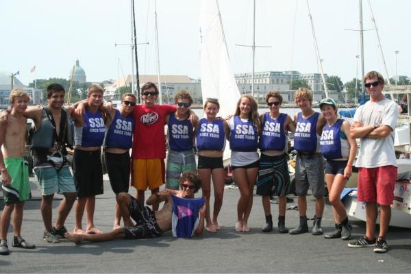 Heres the 420 team sporting their SSA pennies..!