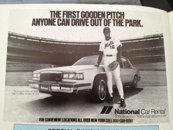 darrenrovell's tweet photo. Dwight Gooden 1986 ad http://t.co/AzyRLG5s
