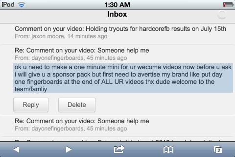 HardCoreFB's tweet photo. I just got sponsored in fingerboarding http://t.co/QOIVUDqb
