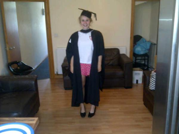 IzzyChr17's tweet image. "@Emma_Saunders3: @IzzyChr17 good luck with your graduation today #PinkPJS #styleIcon http://t.co/mk8ACJfk" Proud day. Thanks to Everyone!