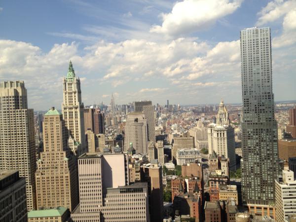 laxtyler's tweet photo. First day in new NY HQ @ 140 Broadway, 43rd floor. Loving the awesome views! http://t.co/pApqez3Y