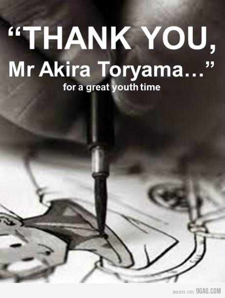 GokuJustSaiyan's tweet photo. Would anyone like to thank Mr. Akira Toriyama? RT http://t.co/UxMThFS1