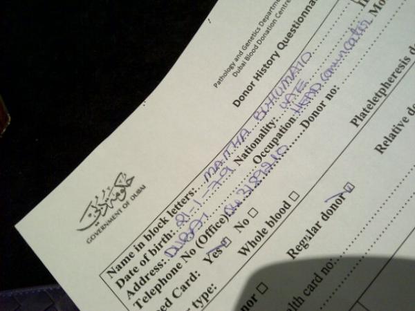 MaithaBuhumaid's tweet photo. I am all set for the blood donation.."Give blood, Give hope" http://t.co/NB74qfSh