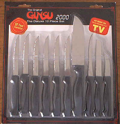 The Original Ginsu 2000 Deluxe 10 Piece Knife Set As Seen on TV