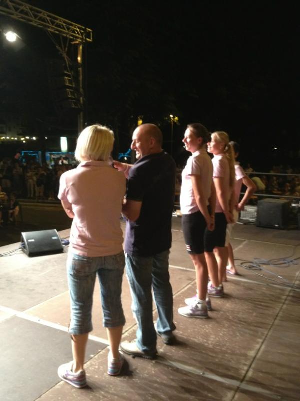 Diadora Pasta Zara sul palco di Sarnico