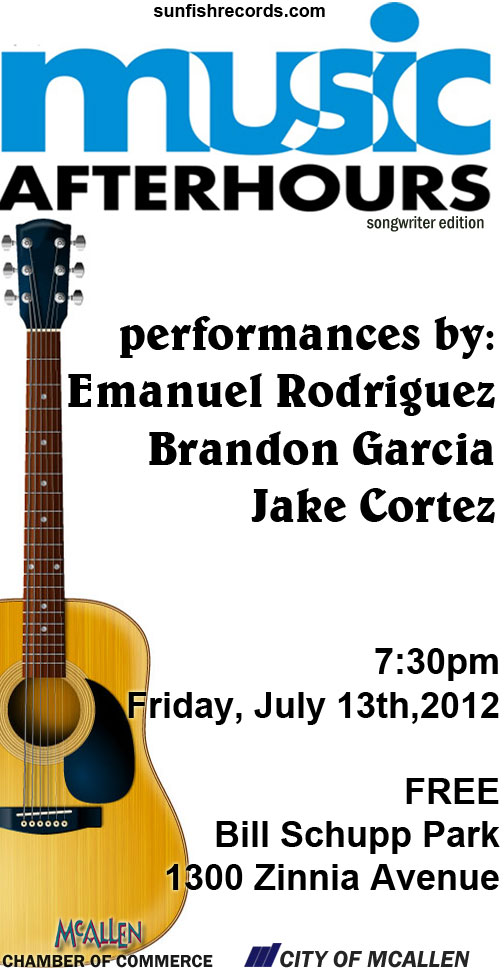 MusicAfterHours's tweet photo. New show THIS FRIDAY at Bill Schupp Park! here's the latest flyer! See you powerful people there! Free to the public! http://t.co/AhIr4WvB