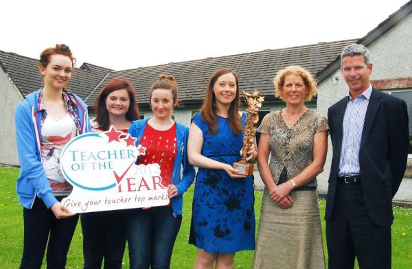 Secondary School Teacher of the Year Ms Evelyn O'Connor will be appearing on TV3's MidWeek tonight.