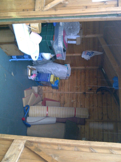 The donation shed is nearly empty! Bring us your bric-a-brac!