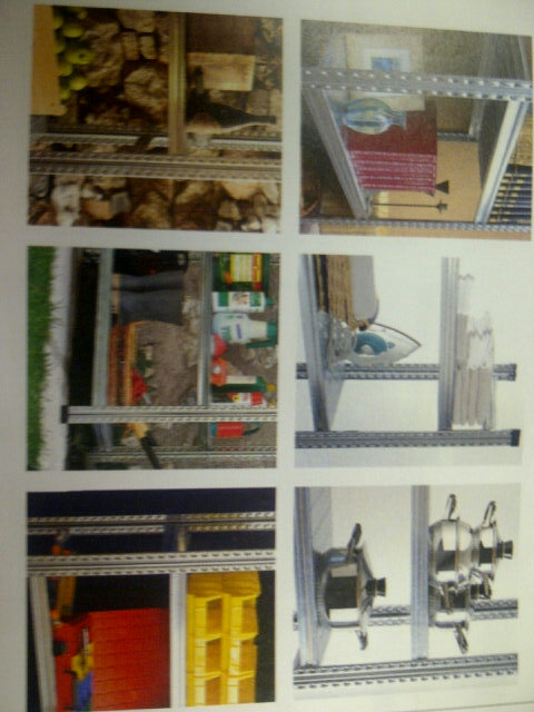 johnstonequip's tweet photo. Looking for easy storage? Metalsistems #shelving is easily adjustable.  Looks great in a #warehouse, #backyard, #garage http://t.co/1XgNX9CA