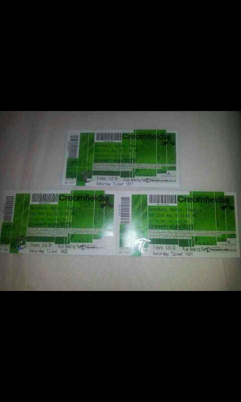 Tickets have come!! #creamfields2012