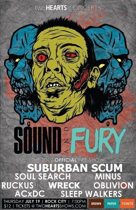We've got <a href="/SuburbanScum/">Suburban Scum</a> on the <a href="/sound_and_fury/">Sound and Fury imo</a> pre show with <a href="/SoulSearchHC/">Soul Search</a> @minushardcore <a href="/tacomaoblivion/">Oblivion</a> @wreckNW ++