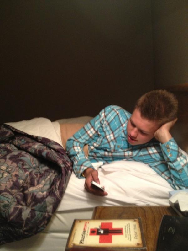 Josh_Smedsrud's tweet image. @LoganKetterling taking his pre-service rest...(on his phone)...just like every day. #sameposition