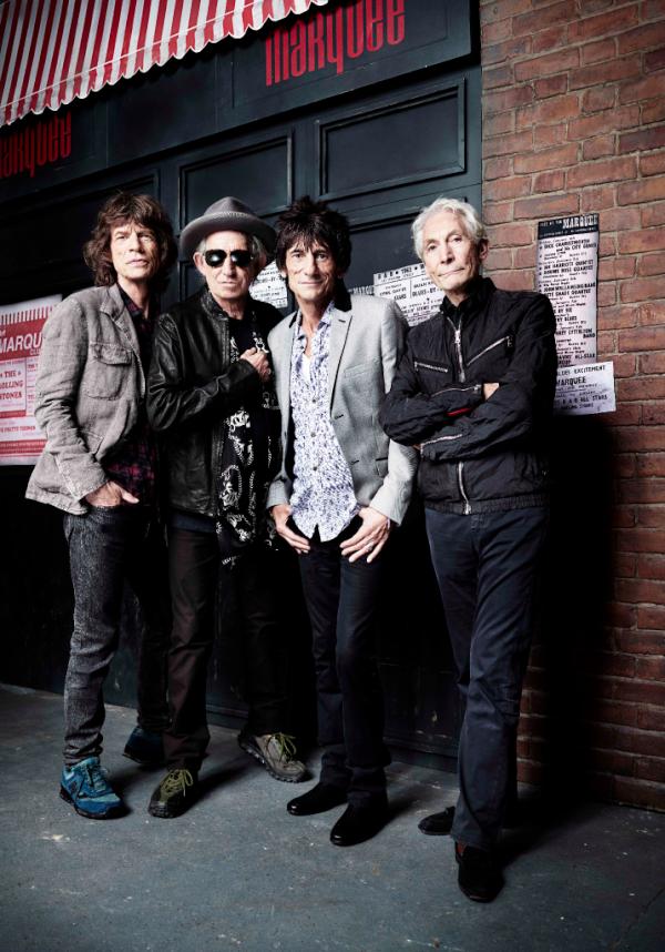 Did fun photo shoot with @rankinphoto who shot the band outside the Marquee!Hope U like the picture #RollingStones50 ”