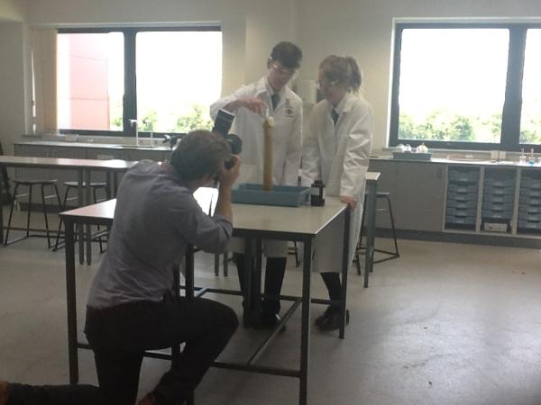 LongFieldMelton's tweet photo. 'Elephant's Toothpaste' experiment as part of a photography day for our new prospectus and website #MeltonMowbray http://t.co/zFksuFQq