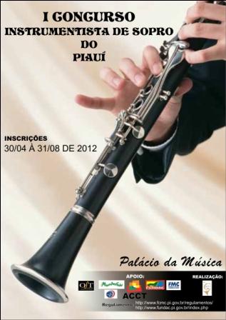 CulturaFUNDAC's tweet photo. Inscrições abertas para o I Concurso Instrumentista de Sopro do Piauí.Ficha de inscrição e edital: http://t.co/QVe77JXs http://t.co/BT6IY2E1
