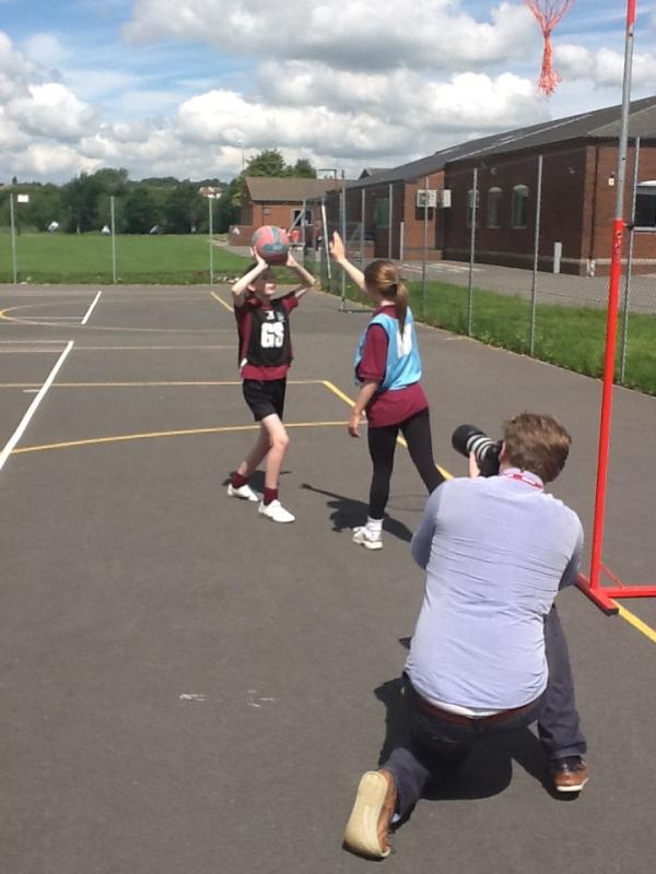 LongFieldMelton's tweet photo. Netball shot for our new prospectus and website http://t.co/v1kEybcQ