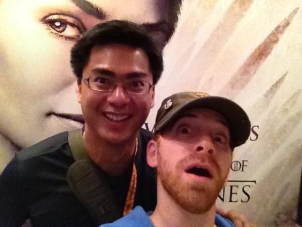 jaimedaez's tweet photo. Goofing around with Seth Green during comicon! http://t.co/4gKy9iL5