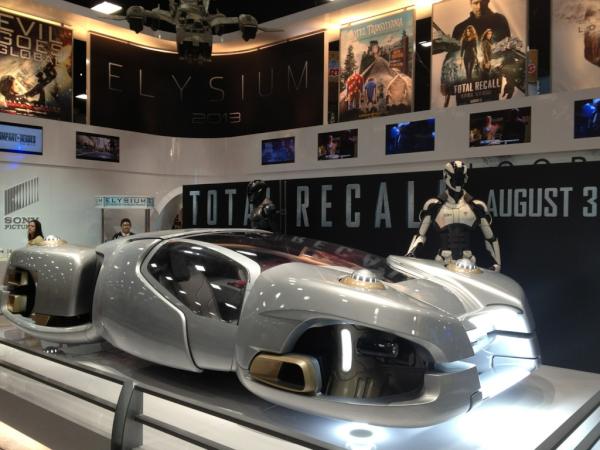 jaimedaez's tweet photo. Actual scale replica of the hi-tech vehicle to be used in the upcoming Total Recall movie. http://t.co/ZZ8L6MGn