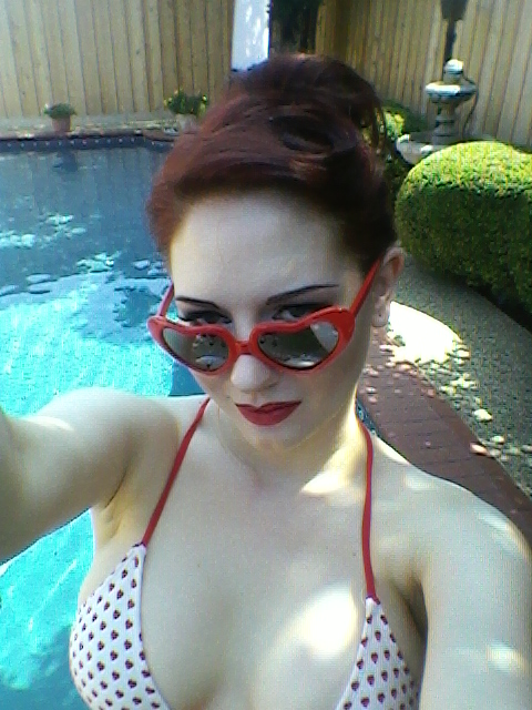 Morning shoot by the pool today http://t.co/D17MC7pJ<a href="/tag/angelaryan"class="tags"><span>#angelaryan</span></a><a href="/tag/retrolovelymagazine"class="tags"><span>#retrolovelymagazine</span></a>