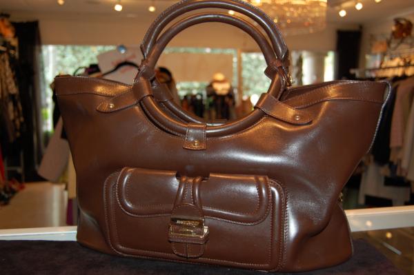 Ayla's Pic Of The Week! This CLASSIC Jimmy Choo brown leather bag! Now, 20% off!!!