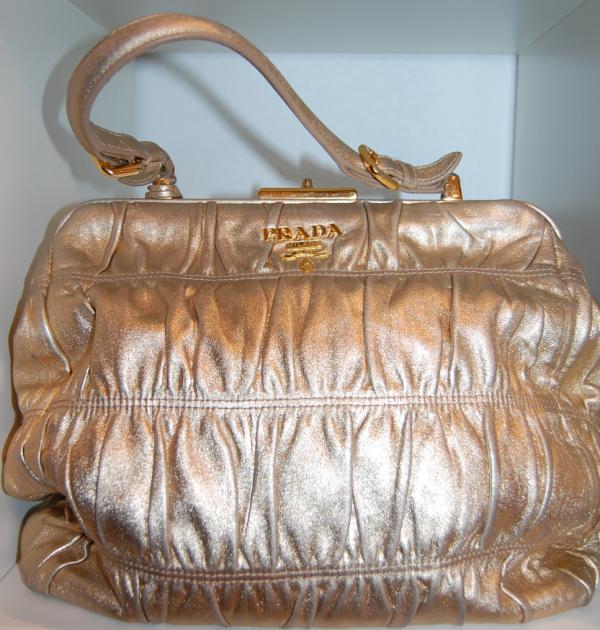 GOLD PRADA Top Handle Bag!!! Happy THURSDAY!!!!