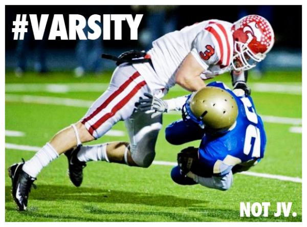 If you're not ready for the #Varsity squad, step down to JV!
#FootballSeason