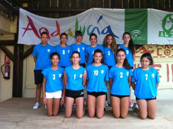 FAVB_'s tweet photo. Selección de Huelva Infantil Fem. 
XVII Campus Andaluz http://t.co/2a8GAD3g
