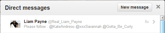 crossnjh's tweet image. RT if you want a DM to Liam Payne [Must be following me]