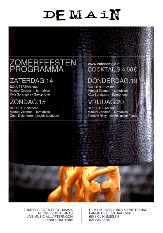 cafedemain's tweet photo. Nog een nachtje slapen en de zomerfeesten gaan weer van start!! Demain heeft live muziek, dj's en cocktails voor €4,50! http://t.co/kAp1jb9V