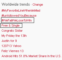 SMTownEngSub's tweet photo. #WeFailWeLoseToWin spotted trending #3 Worldwide! http://t.co/tIlu0Wph