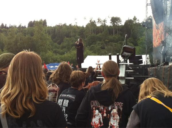 hyaenaboa's tweet photo. Powerwolf @ Bang Your Head #byh http://t.co/bRLN0pU2