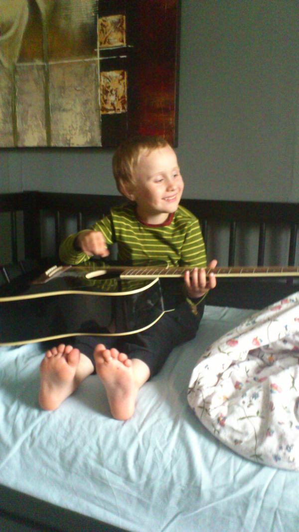 My oldest boy can't wait to be in a band he says! I quess it's gonna be Slayer!