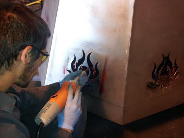 CCRCars's tweet photo. Got more pictures of the fire pit hood! It is almost finished! http://t.co/5cGPH3OQ