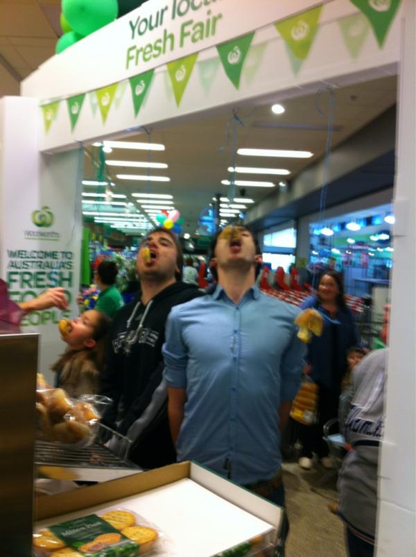 zeebu80's tweet photo. Hilton customers getting in on the action with our donut eating competition @KymMclean @MichaelBatycki http://t.co/WbwcpiNG