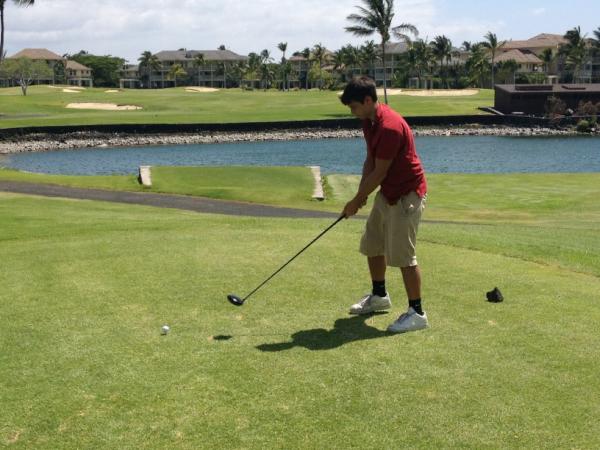 Golf on the big island with my boys