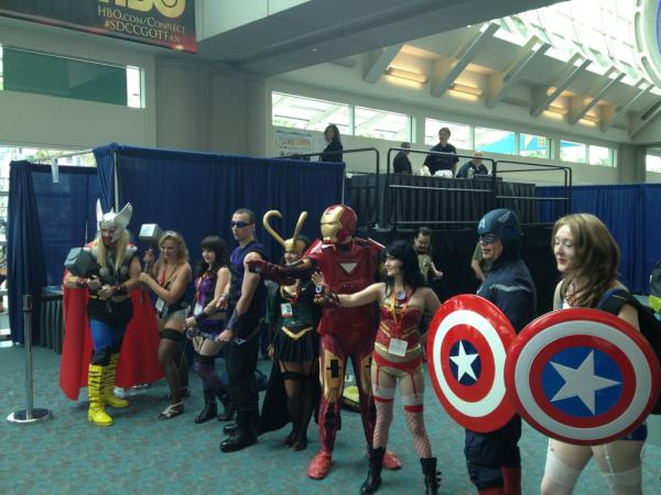jaimedaez's tweet photo. Avengers invade comicon at #SDCC! http://t.co/43PAvlhN