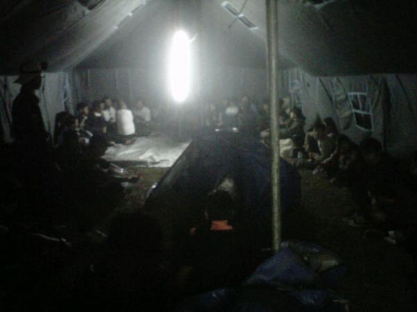 Calon Kader istirahat di tenda #LDKSAPMA12