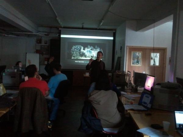 Our projection mapping workshop is getting started with <a href="/openlabworkshop/">Openlab Workshops</a>