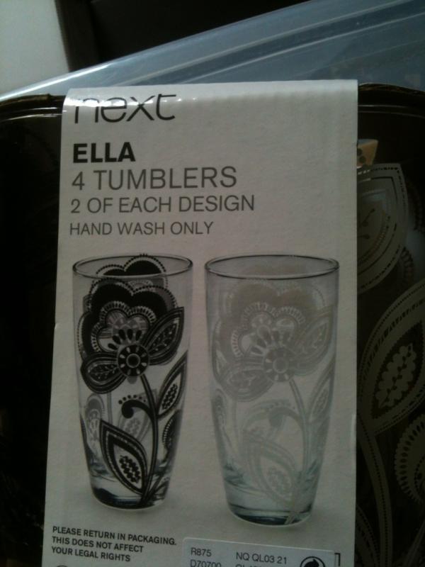 icecreamhead10's tweet image. My cousin bought us glasses for our engagement. They're Tumbler Ella Ella Ella... #packingpuns