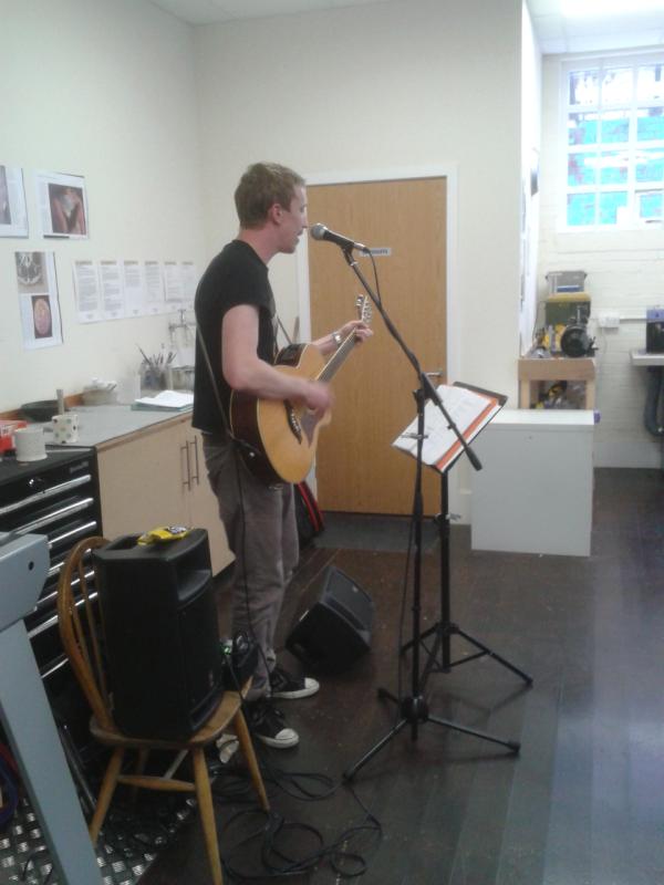 Mr tom hewson, playing at our 1st birthday bash